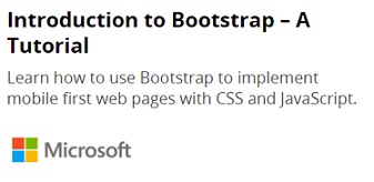 Bootstrap Tutorial From Edx